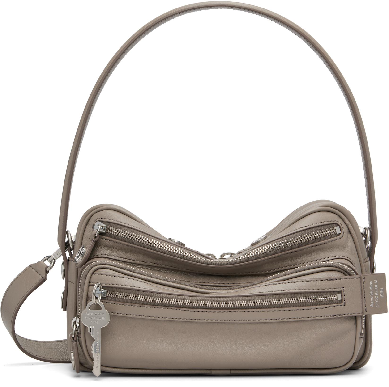 Taupe Camero Party Shoulder Bag by ACNE STUDIOS