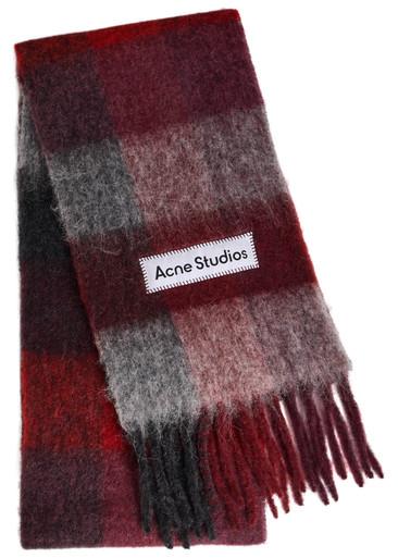 Vally checked wool-blend scarf by ACNE STUDIOS