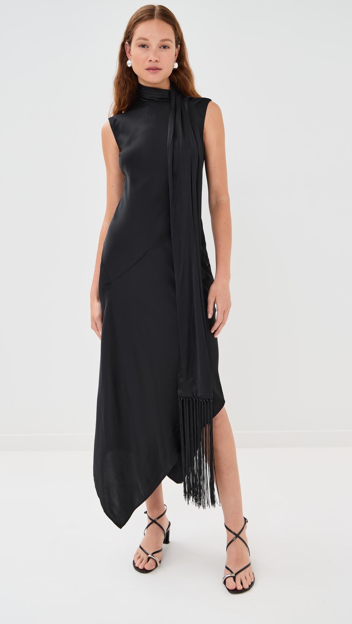 Viscose Soft Satin Tunic Dress by ACNE STUDIOS