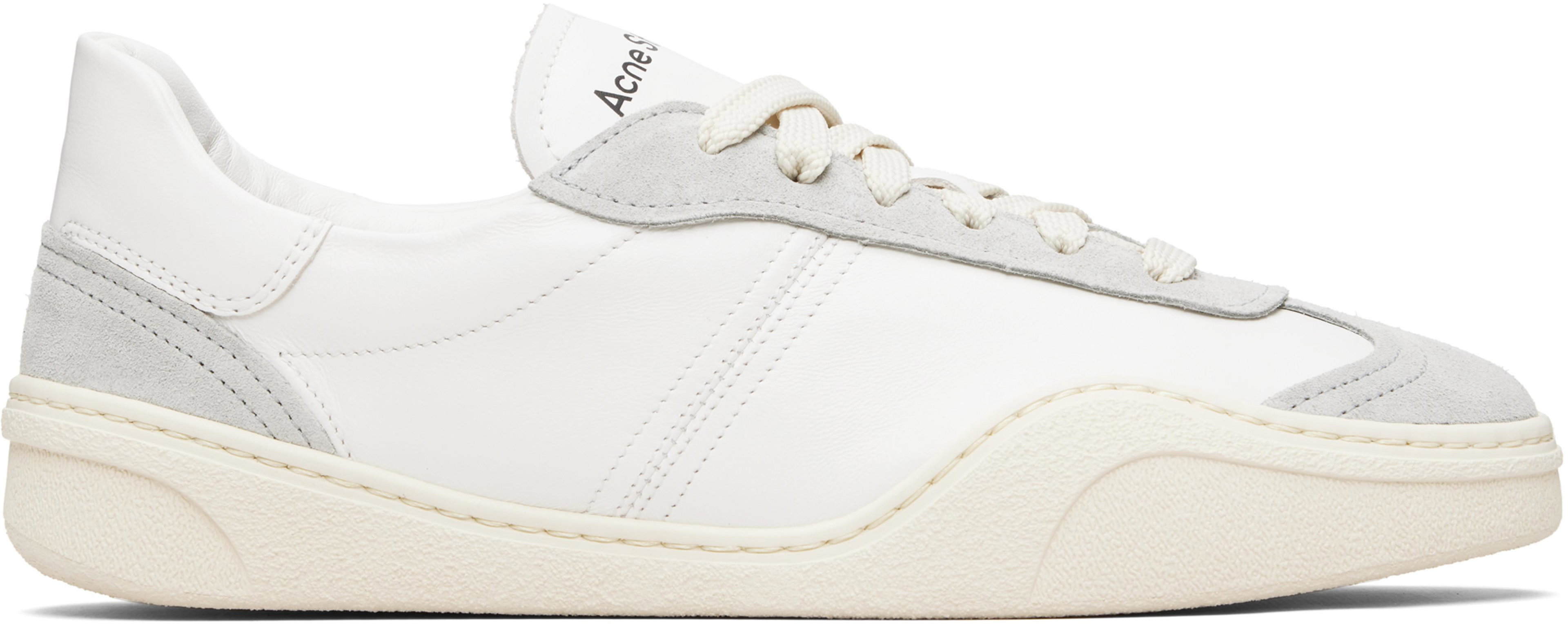 White Leather Sneakers by ACNE STUDIOS