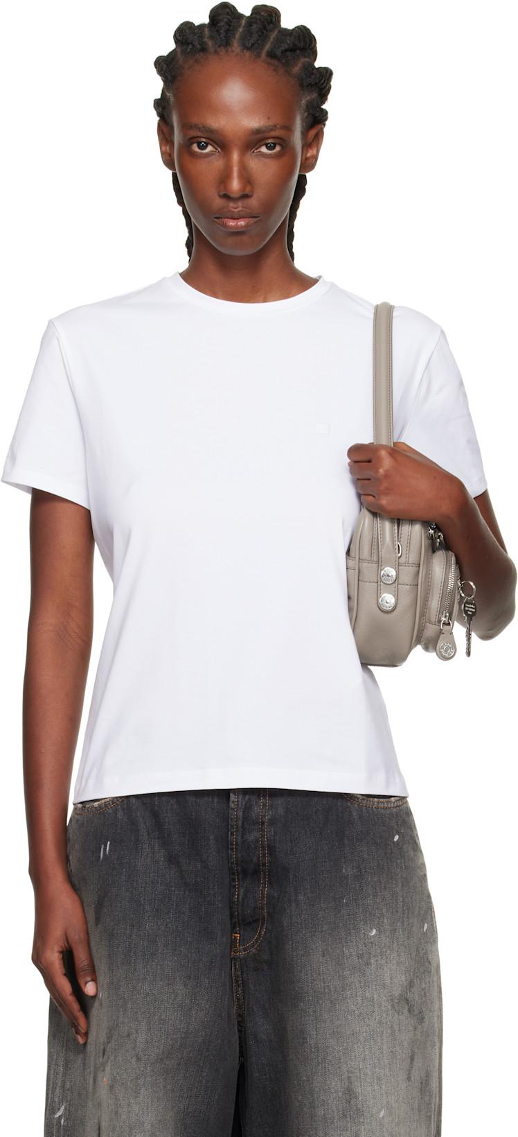 White Logo Patch T-shirt by ACNE STUDIOS