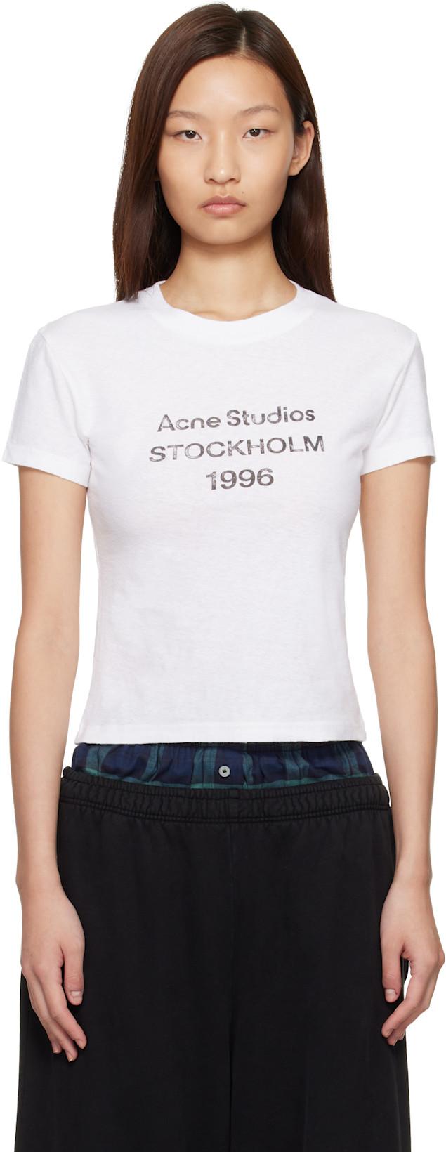 White Logo T-shirt by ACNE STUDIOS