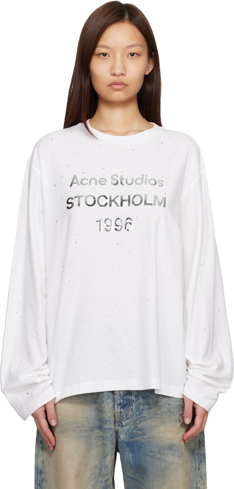 White Logo T-shirt by ACNE STUDIOS