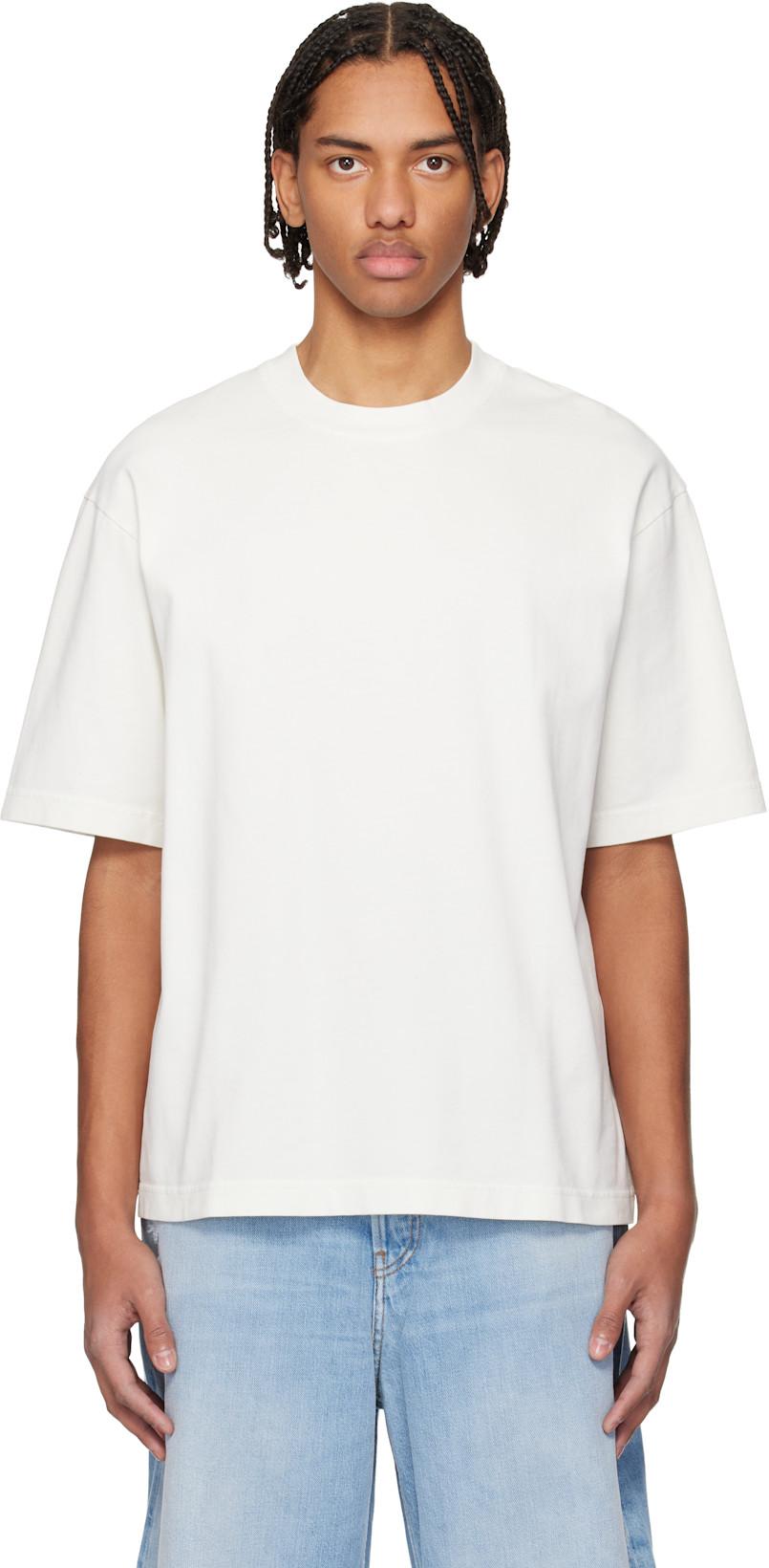 White Relaxed Fit Logo T-shirt by ACNE STUDIOS