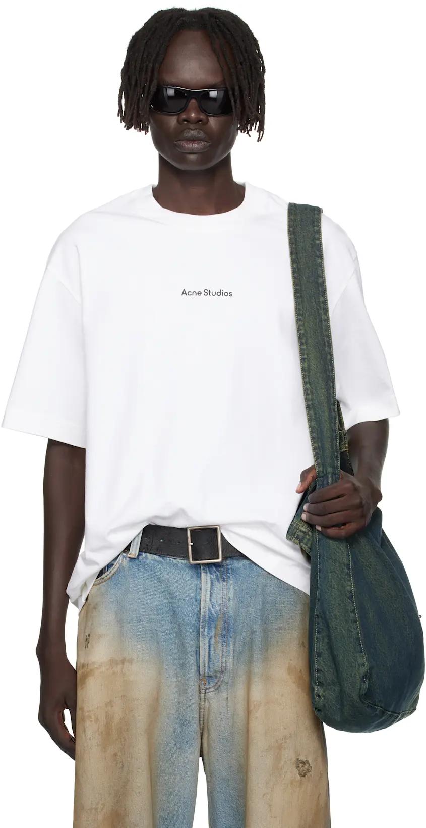 White Stamp Logo T-shirt by ACNE STUDIOS