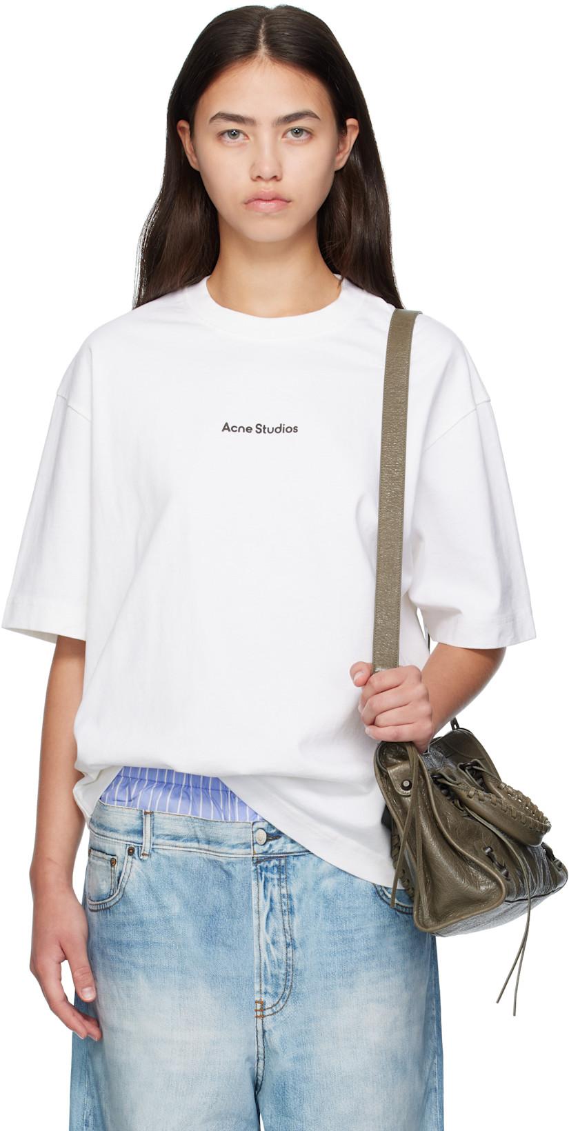White Stamp Logo T-shirt by ACNE STUDIOS