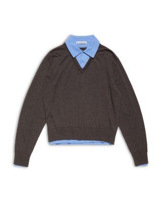 Wool Layered Polo Sweater by ACNE STUDIOS