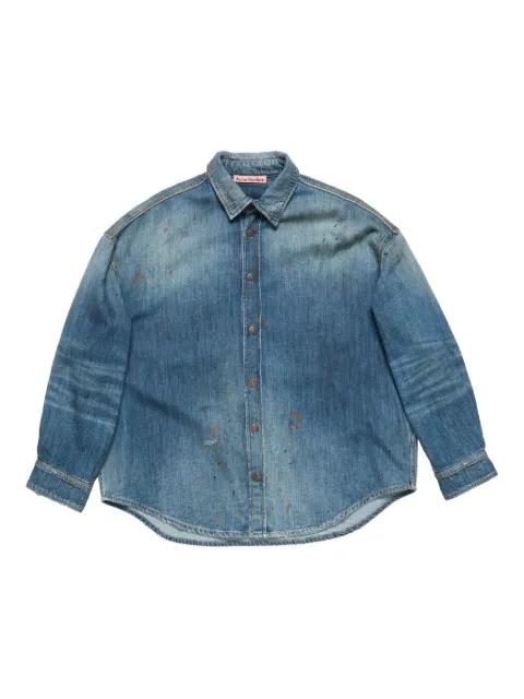 button-front denim shirt by ACNE STUDIOS