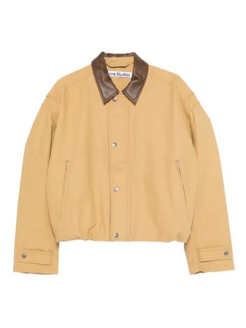 contrasting-collar bomber jacket by ACNE STUDIOS