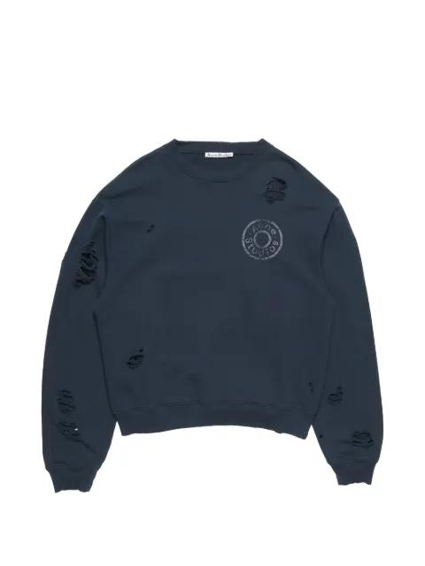 distressed logo sweatshirt by ACNE STUDIOS