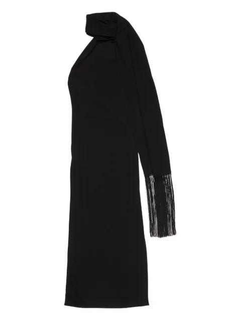 draped fringe dress by ACNE STUDIOS
