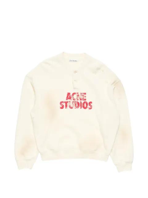 fleece logo sweatshirt by ACNE STUDIOS