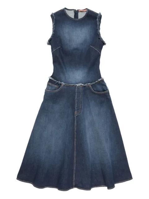 frayed denim dress by ACNE STUDIOS