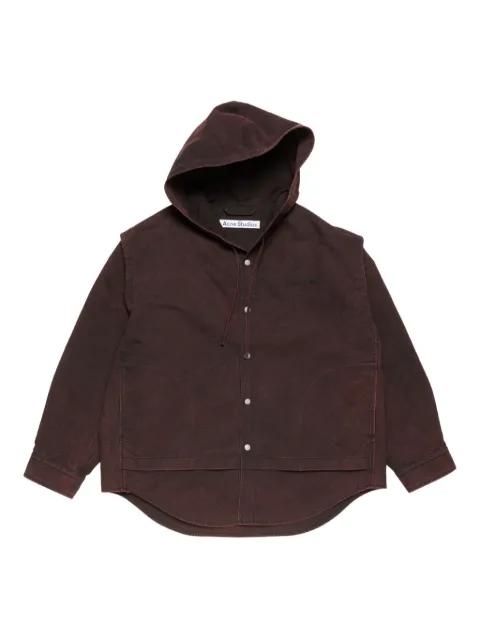 hoodied organic cotton jacket by ACNE STUDIOS