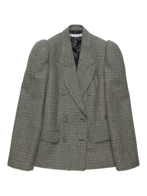 houndstooth double-breasted blazer by ACNE STUDIOS