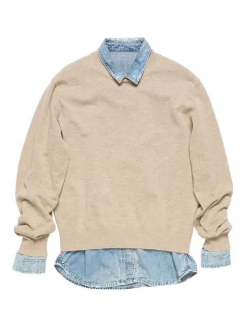 layered V-neck sweater by ACNE STUDIOS