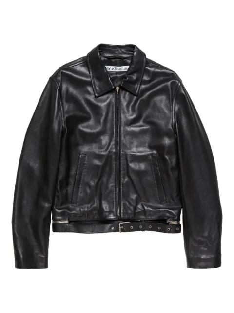 leather biker jacket by ACNE STUDIOS