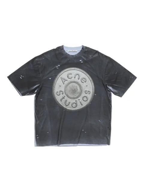 logo distressed t-shirt by ACNE STUDIOS