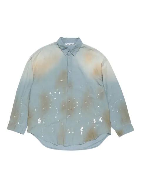 paint-splatter cotton shirt by ACNE STUDIOS