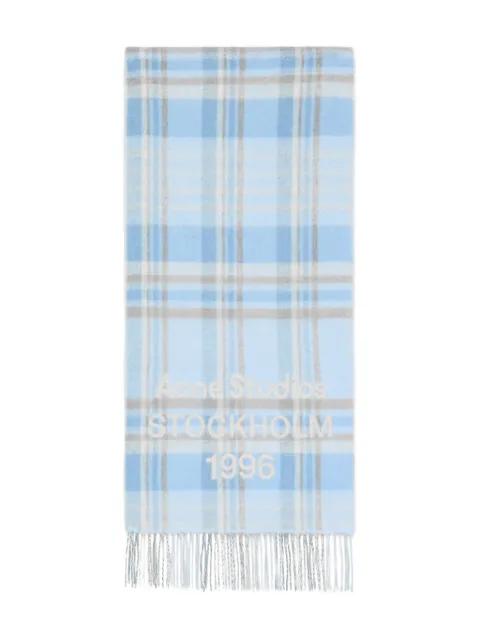 plaid fringed scarf by ACNE STUDIOS