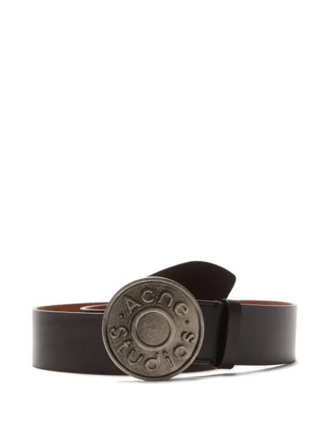 round-buckle leather belt by ACNE STUDIOS