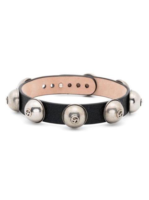 stud-embellished leather choker by ACNE STUDIOS