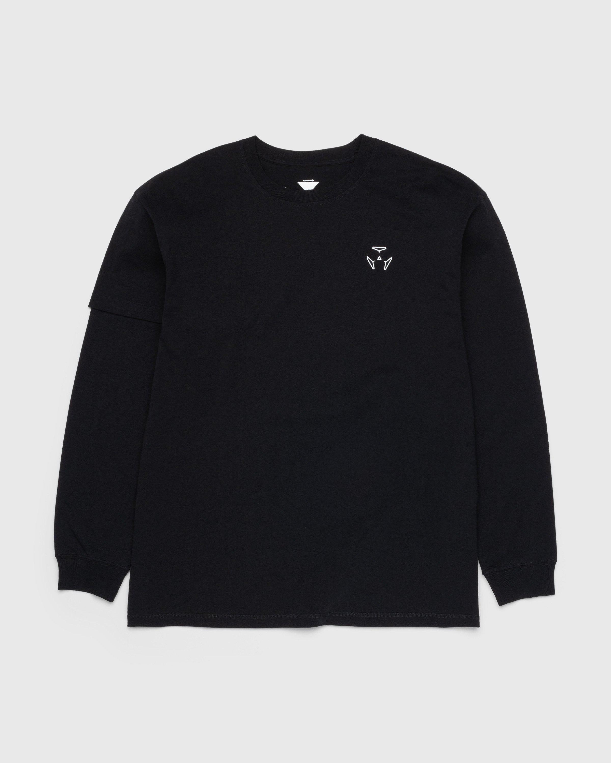 S29-PR-A Organic Cotton Longsleeve T-Shirt Black by ACRONYM