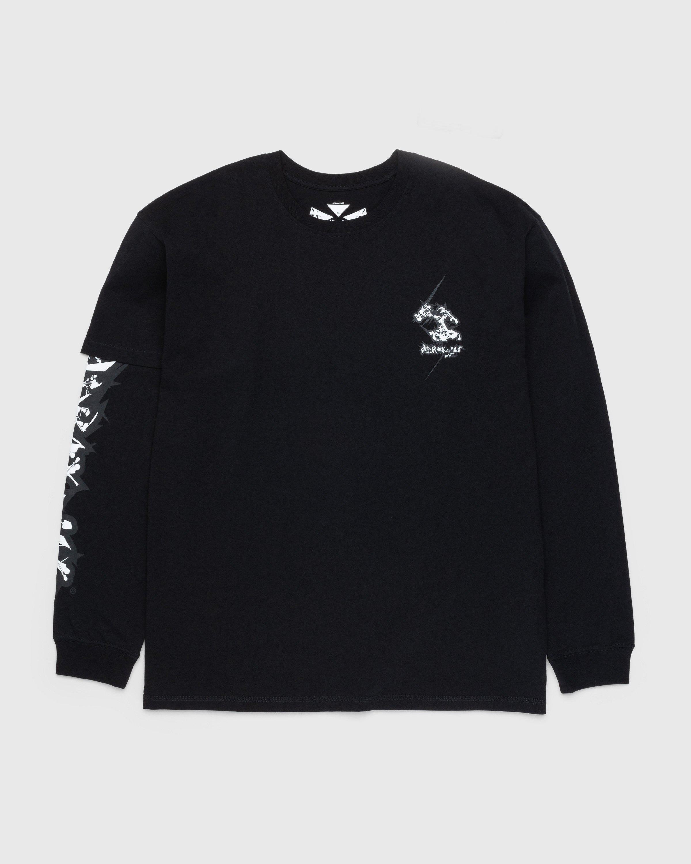 S29-PR-B Organic Cotton Longsleeve T-Shirt Black by ACRONYM