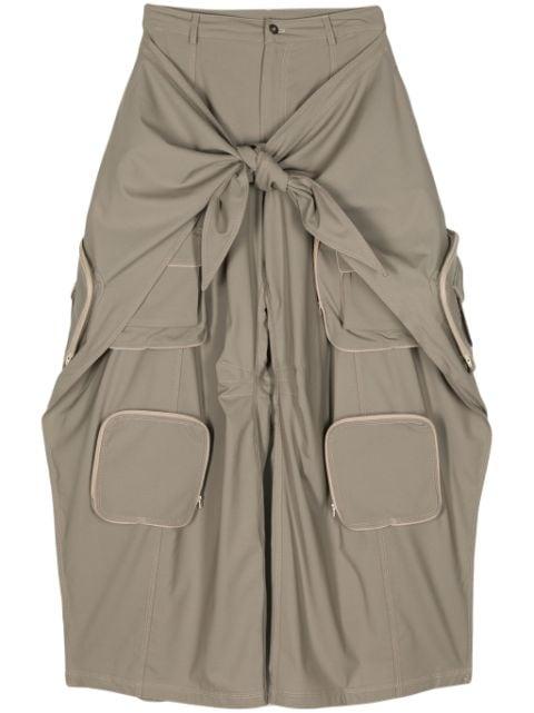 knotted wide-leg trousers by ACT NO1