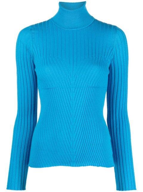 ribbed knit rollneck jumper by ACT NO1