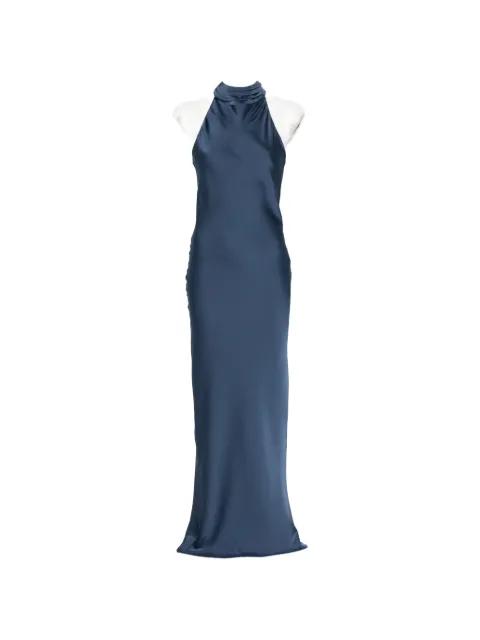 halterneck open-back maxi dress by ACTUALEE