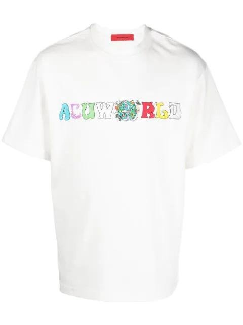 logo print T-shirt by ACUPUNCTURE 1993