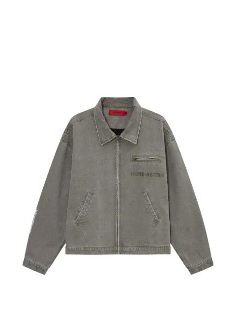 Punker graphic-print zip-up jacket by ACUPUNCTURE