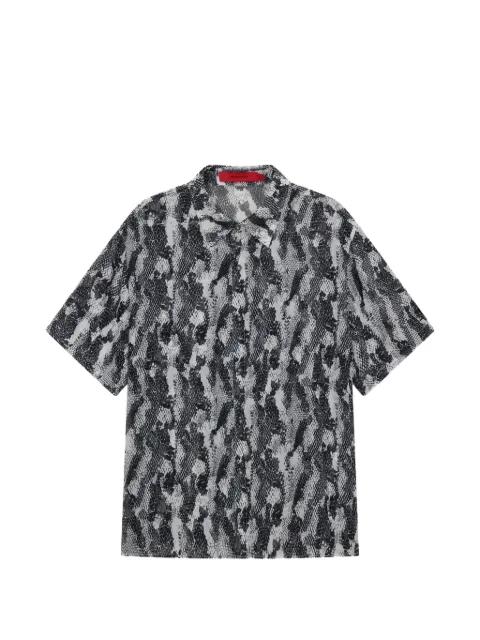 python-print short-sleeve shirt by ACUPUNCTURE