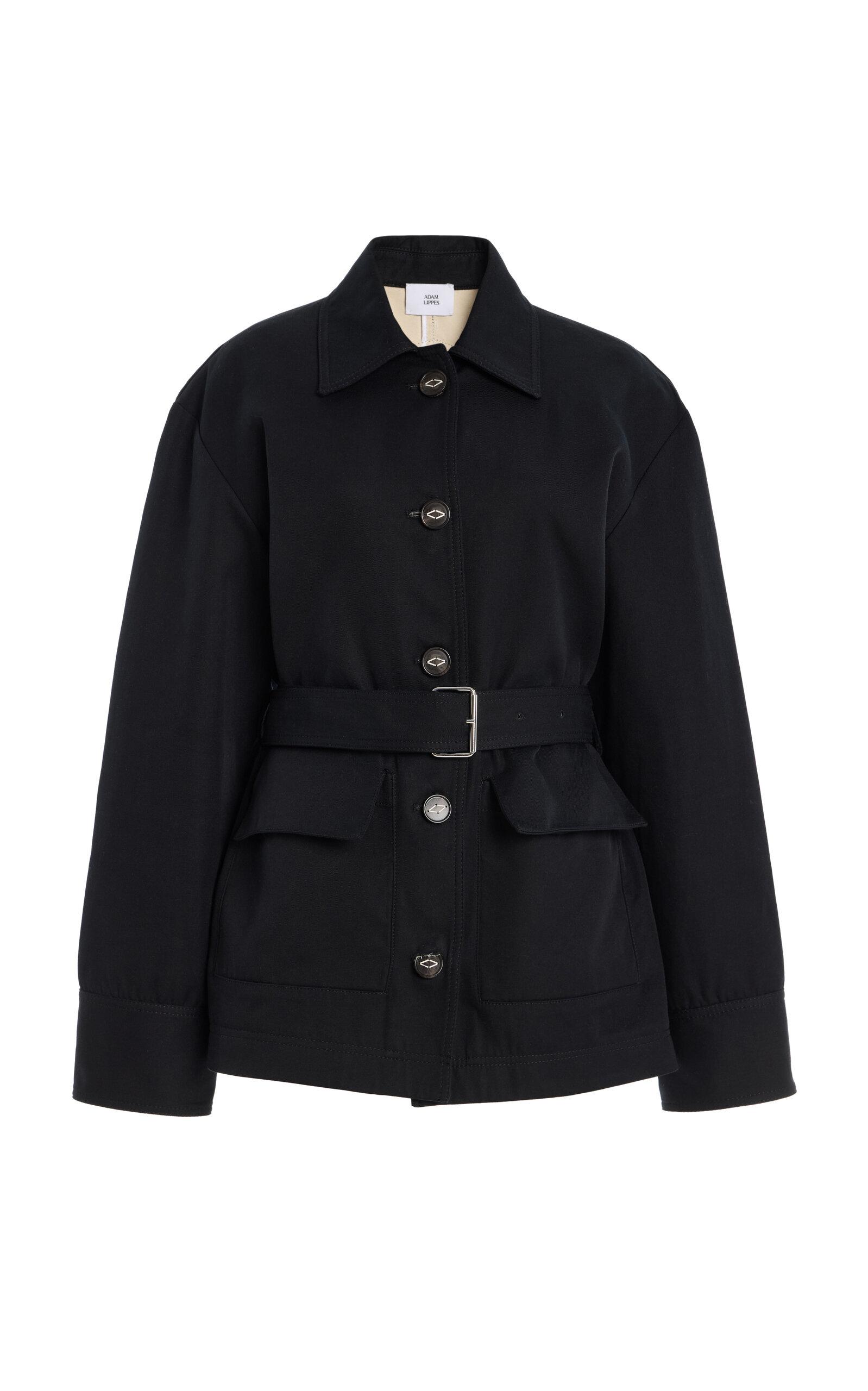 Adam Lippes Belted Cotton-Twill Barn Jacket -oda Operandi by ADAM LIPPES