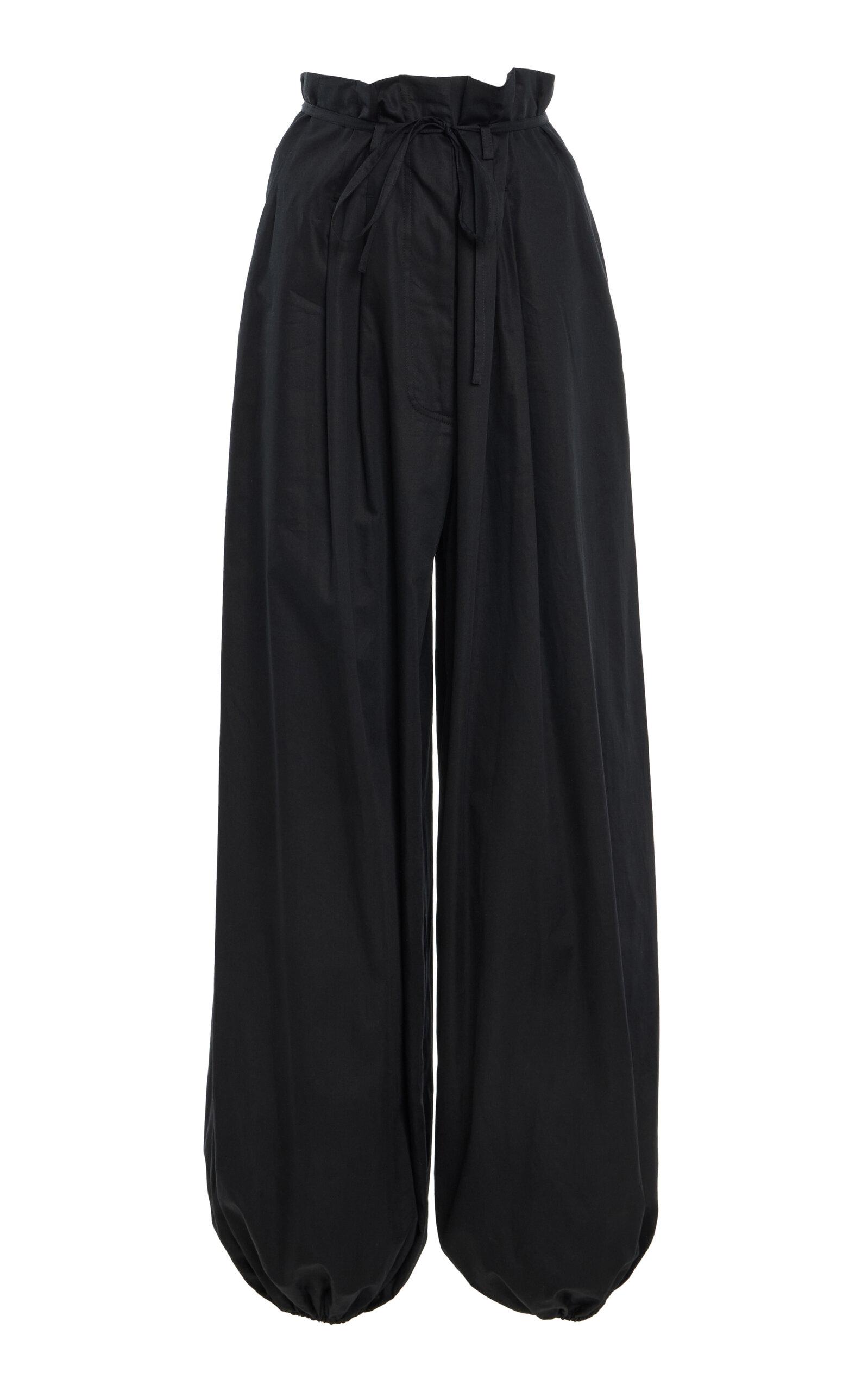 Adam Lippes Paperbag Cotton-Poplin Wide-Leg Pants - Moda Operandi by ADAM LIPPES