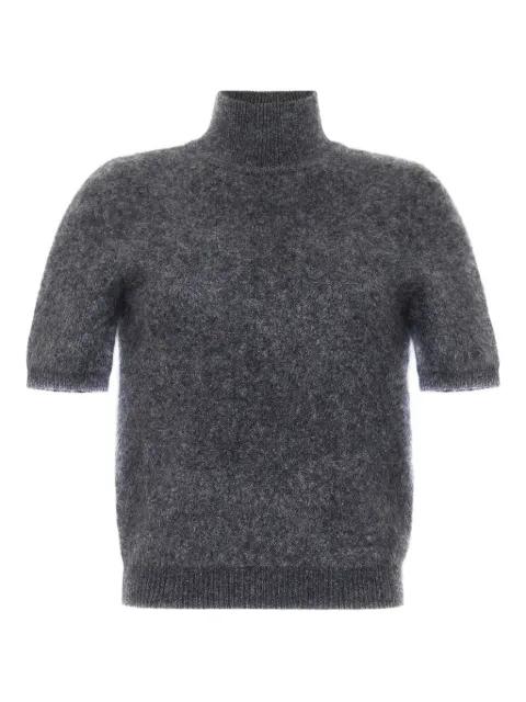 Ari brushed-cashmere mock-neck top by ADAM LIPPES