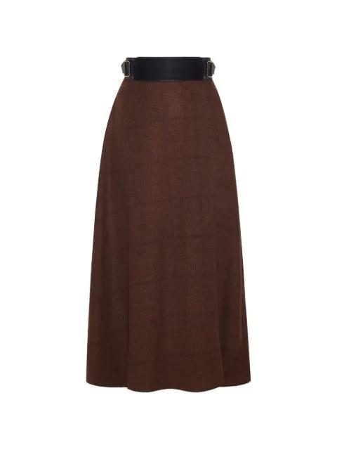 Caspian checked maxi skirt by ADAM LIPPES