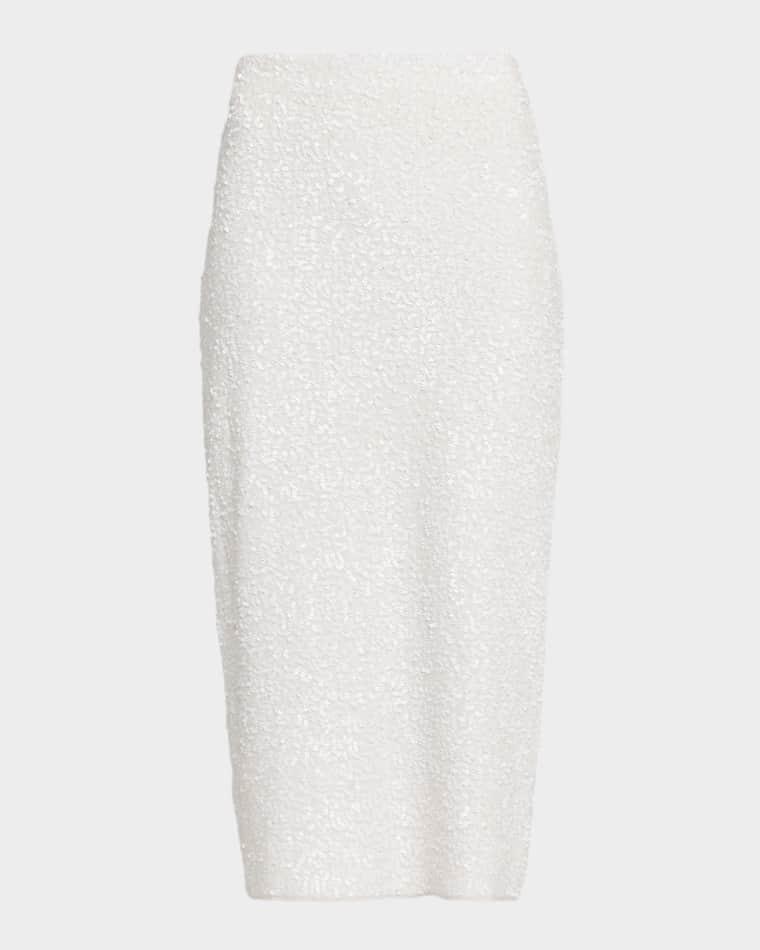 Leto Sequined Midi Skirt by ADAM LIPPES