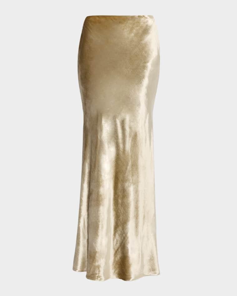 Linnet Velvet Maxi Skirt by ADAM LIPPES