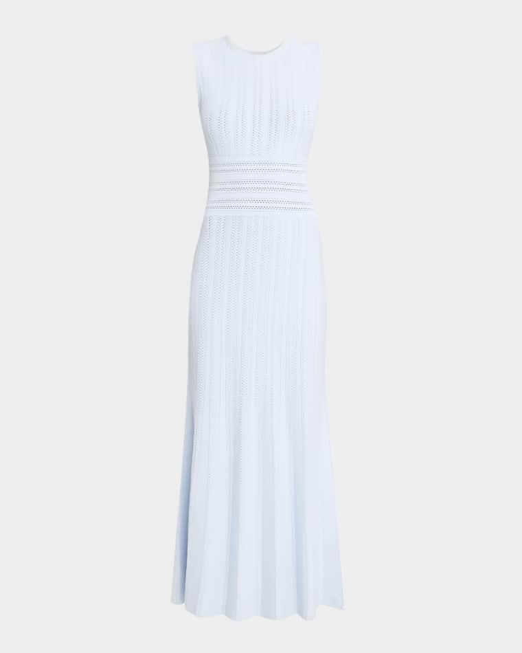 Sloan Pointelle Knit Sleeveless Midi Dress by ADAM LIPPES