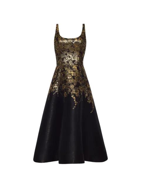 Veda floral-jacquard midi dress by ADAM LIPPES