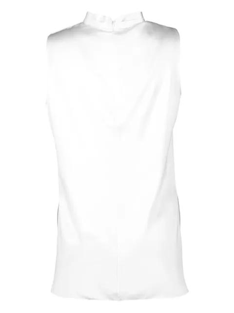 drape-neck sleeveless top by ADAM LIPPES