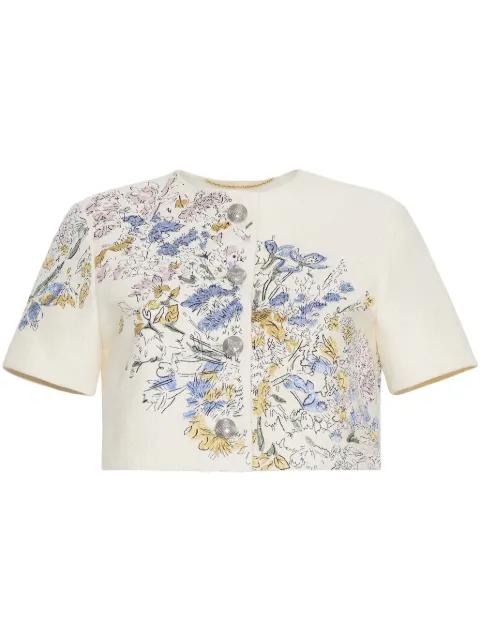 embroidered cotton jacket by ADAM LIPPES
