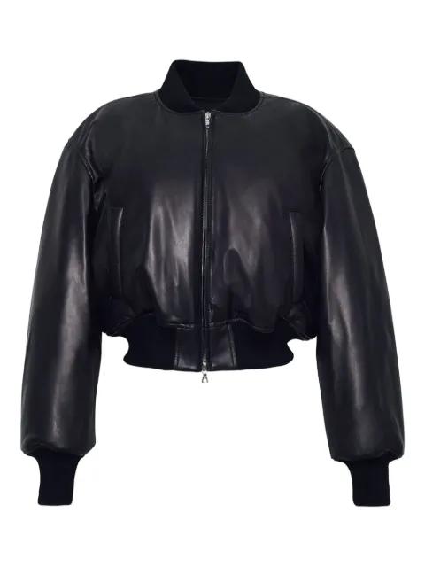 leather bomber jacket by ADAM LIPPES