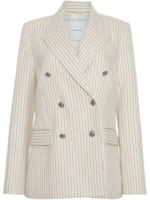 pinstriped twill blazer by ADAM LIPPES