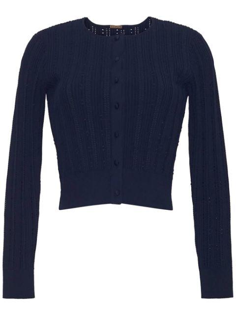 pointelle-knit cardigan by ADAM LIPPES