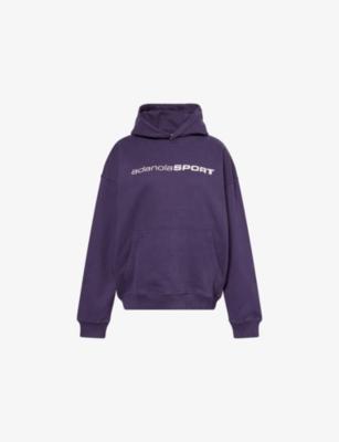 90s Sport Oversized Cotton-Jersey Hoody by ADANOLA