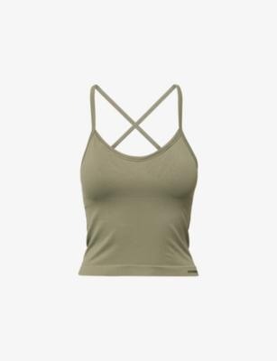 Classic Seamless Cross-Back Tank Top by ADANOLA