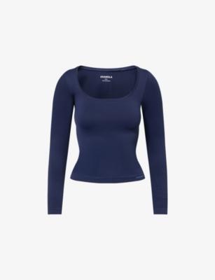 Classic Seamless Long-Sleeve Workout Top by ADANOLA